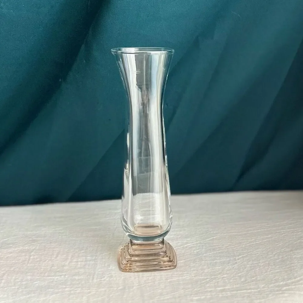 Italian Bormioli Rocco Classic Pale Pink Bud Vase